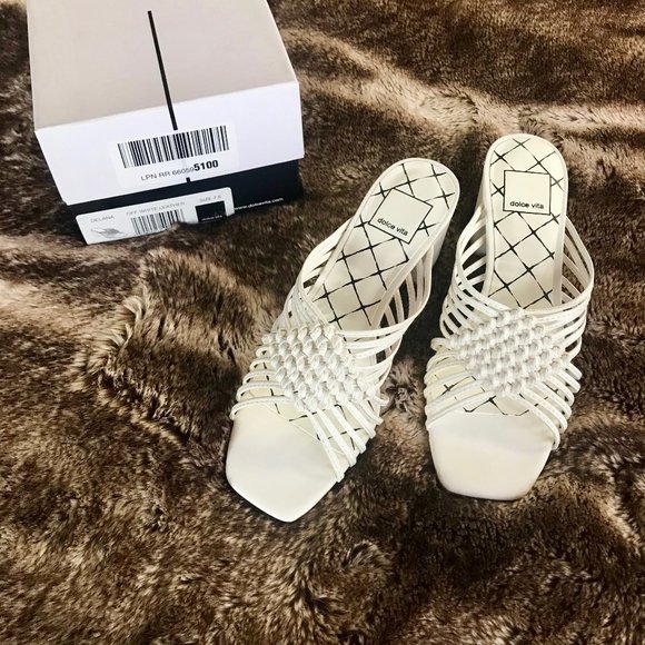 🆕 DOLCE VITA Delana Slide Off White NIB | 7.5 - Picture 5 of 6